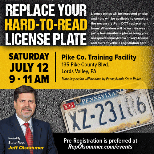 Olsommer Invites Residents to Hard-To-Read License Plate Replacement Event on July 12 